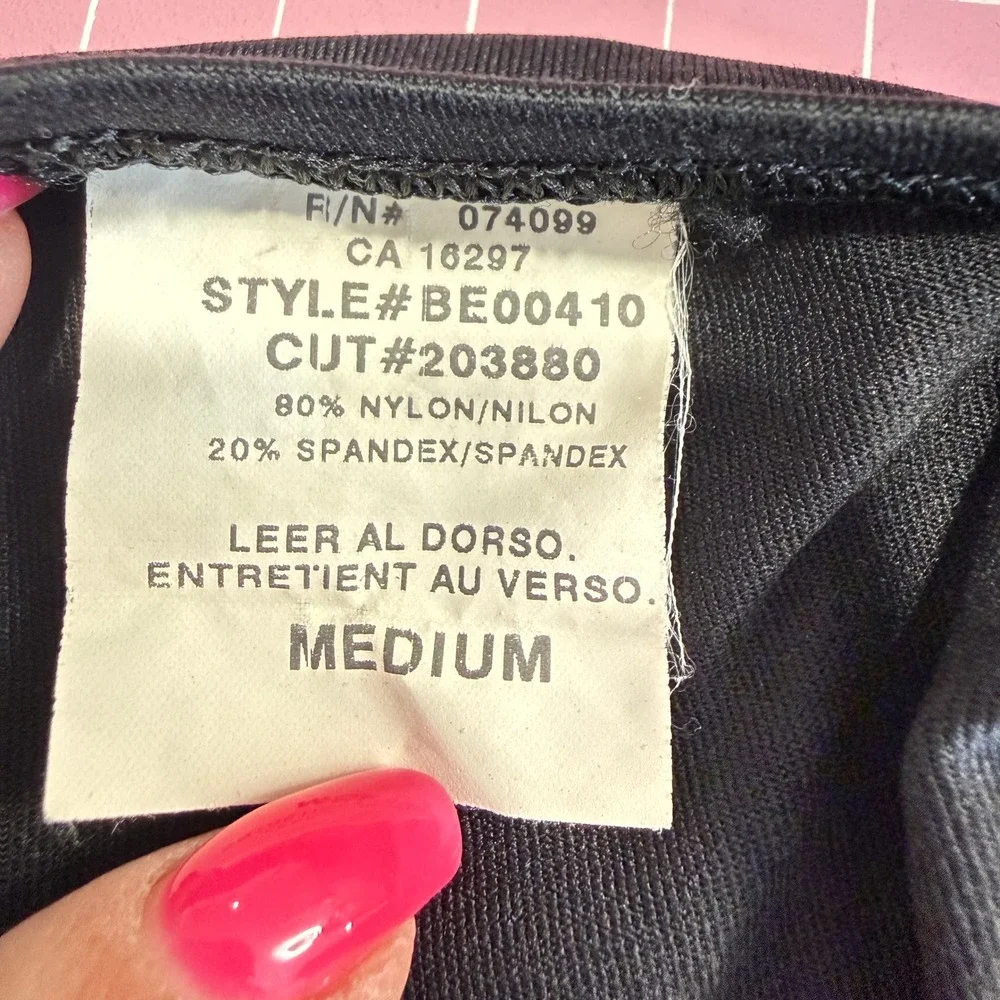 ESPRIT Vintage Black Triangle Cross Back Bikini Set Medium‎